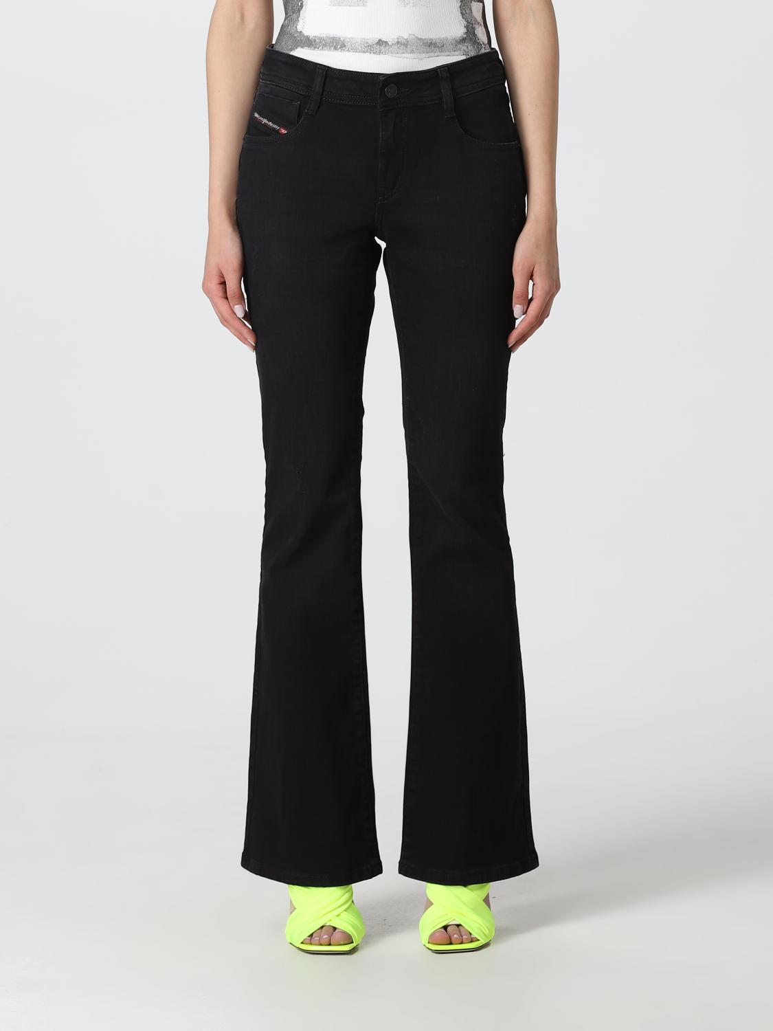 DIESEL JEANS: Diesel denim jeans, Black - Img 1