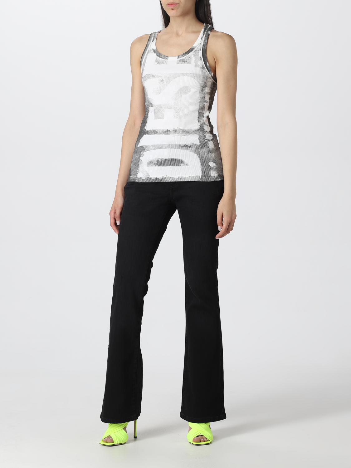 DIESEL JEANS: Diesel denim jeans, Black - Img 2