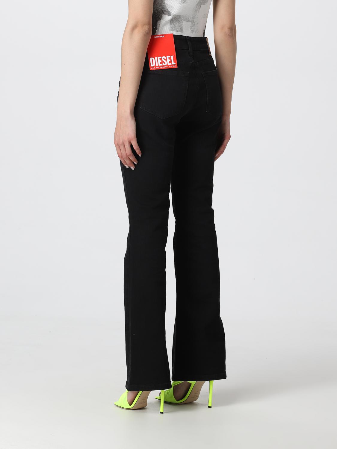 DIESEL JEANS: Diesel denim jeans, Black - Img 3