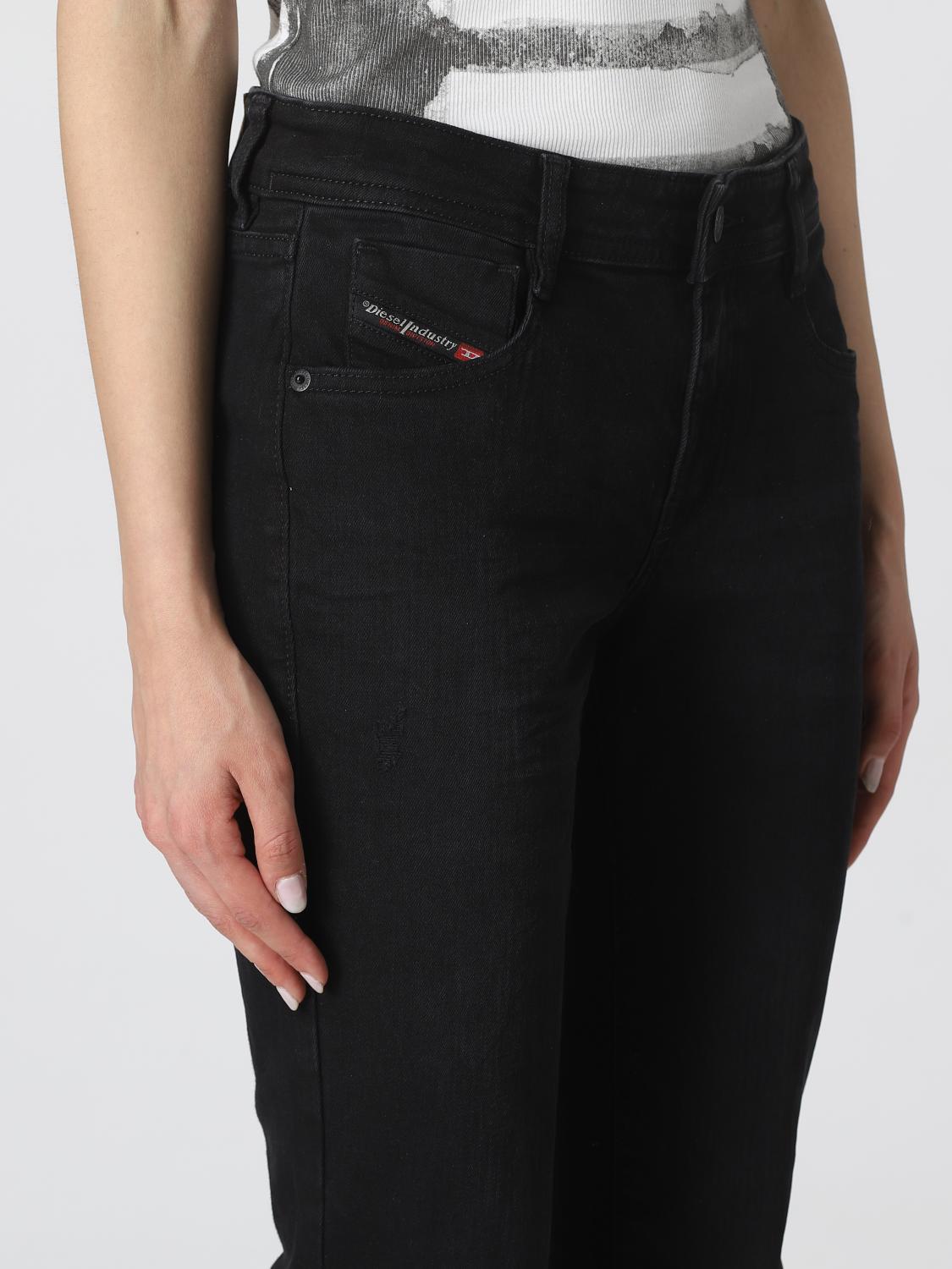 DIESEL JEANS: Diesel denim jeans, Black - Img 4