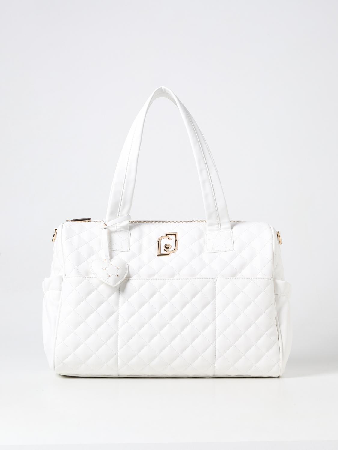 LIU JO CORREDI BAMBINI: Diaper bag Liu Jo in pelle sintetica trapuntata, Bianco - Img 1