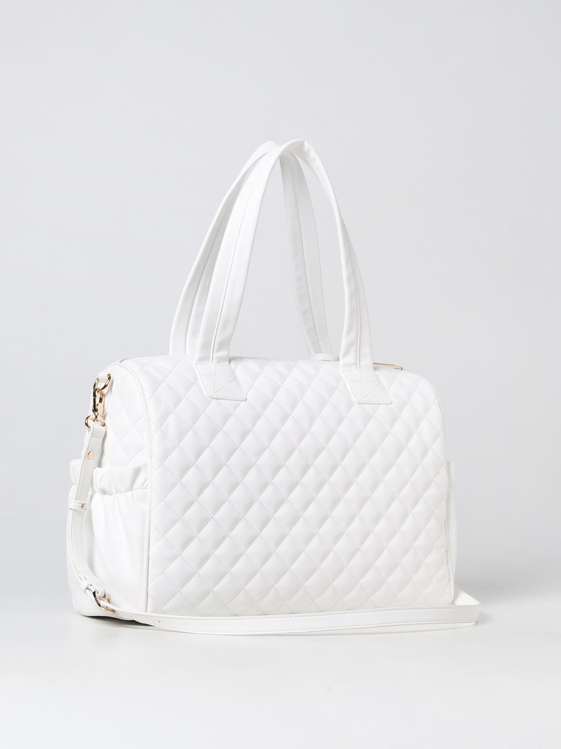 LIU JO CORREDI BAMBINI: Diaper bag Liu Jo in pelle sintetica trapuntata, Bianco - Img 2