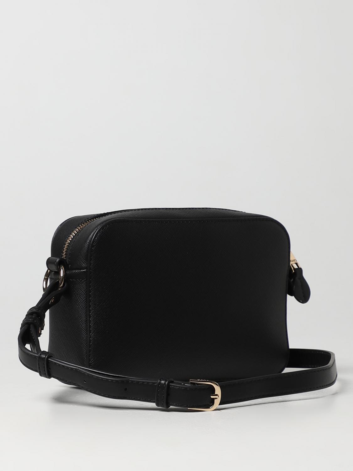LIU JO BORSA A TRACOLLA: Borsa Agar Liu Jo in pelle sintetica saffiano, Nero - Img 2