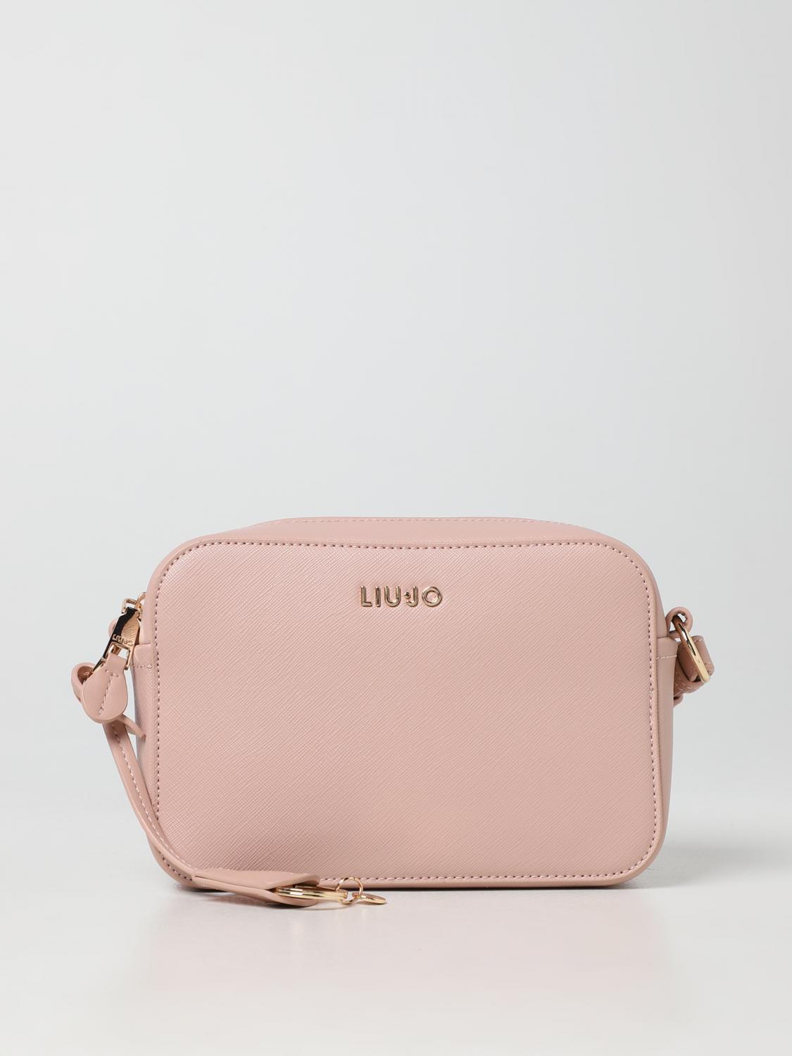 LIU JO BORSA A TRACOLLA: Borsa Agar Liu Jo in pelle sintetica saffiano, Rosa - Img 1