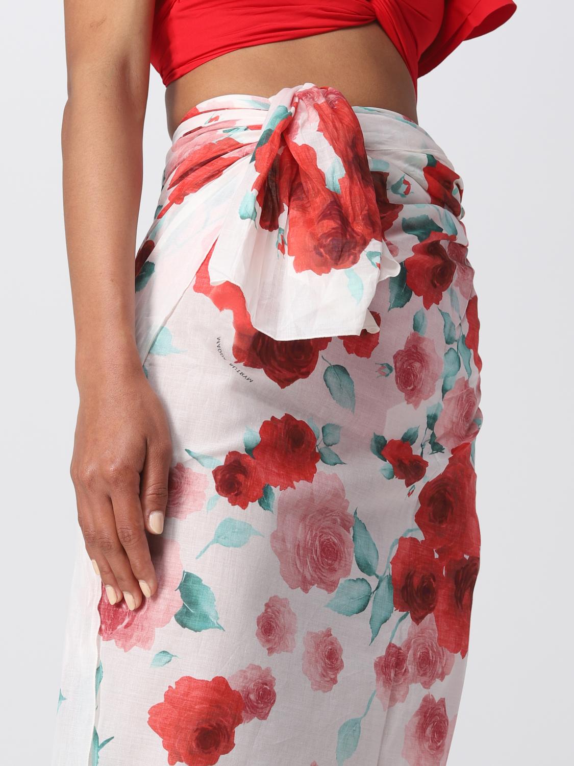 スカート MAGDA BUTRYM Woman Wrap-skirt Multicolor 699423 CREAM PRINT Magda Butrym Outlet: Wrap-skirt woman - Multicolor | Magda