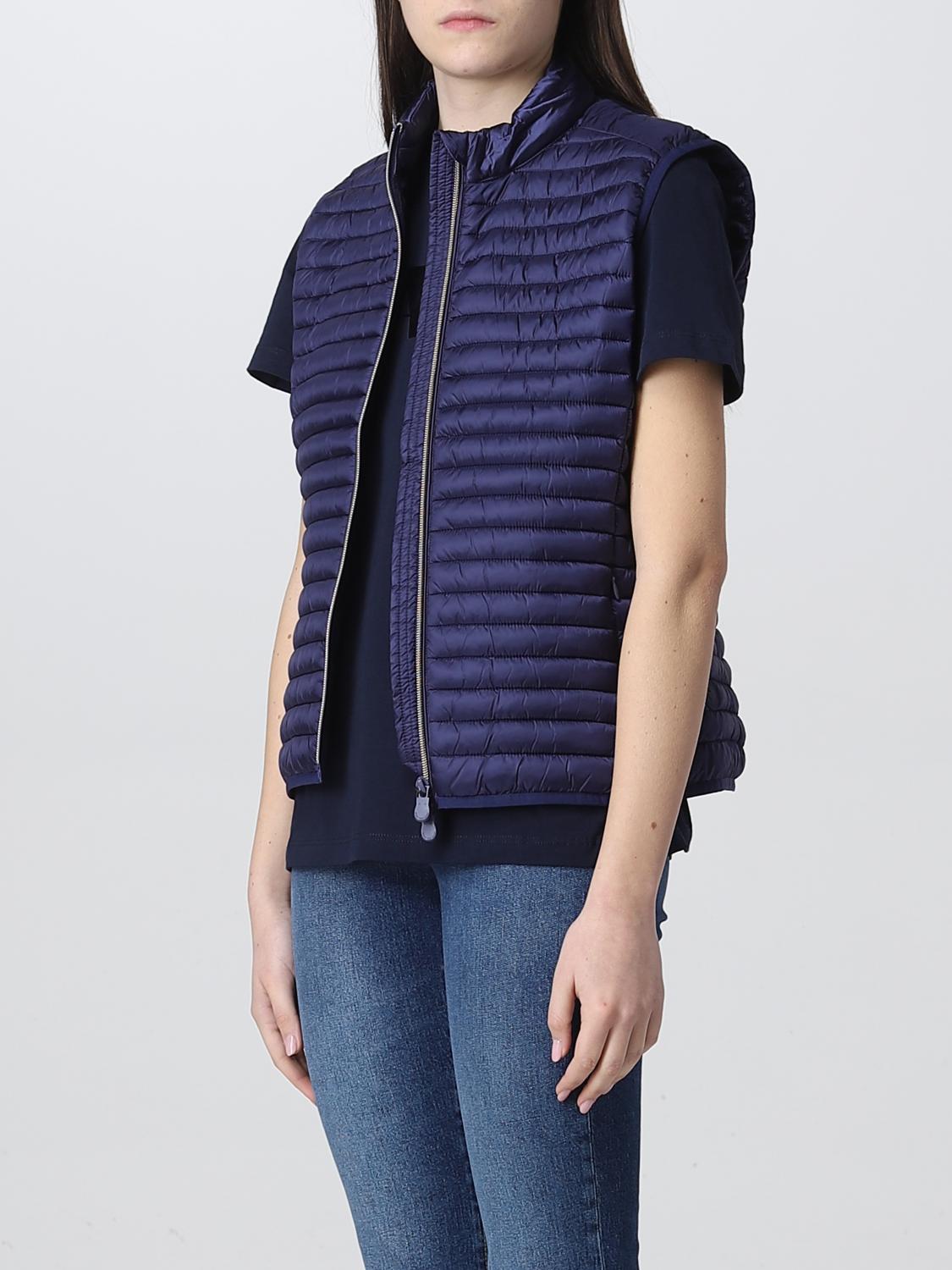 SAVE THE DUCK GILET: Gilet femme Save The Duck, Bleu - Img 3