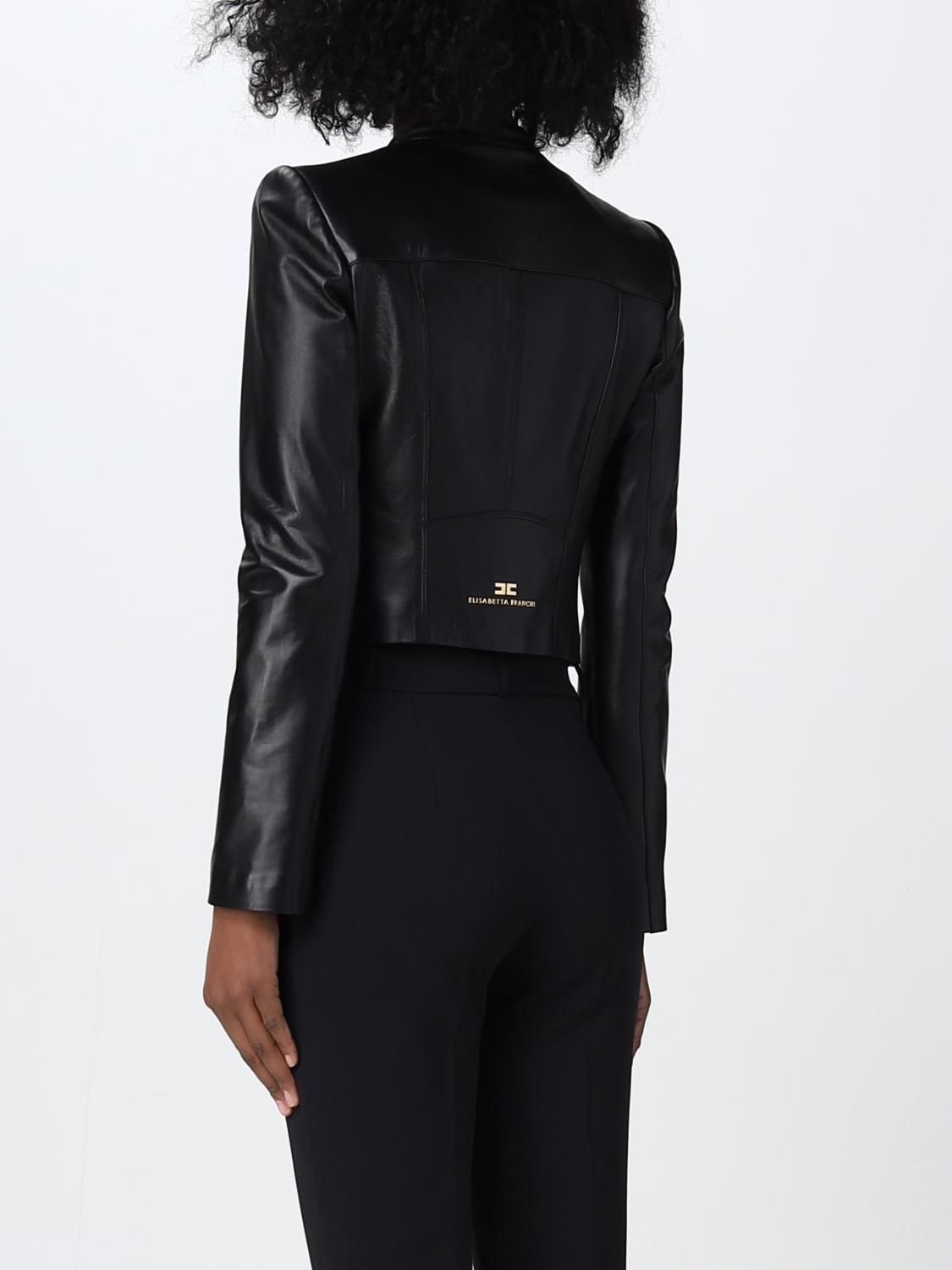 ELISABETTA FRANCHI CHAQUETA: Chaqueta mujer Elisabetta Franchi, Negro - Img 2