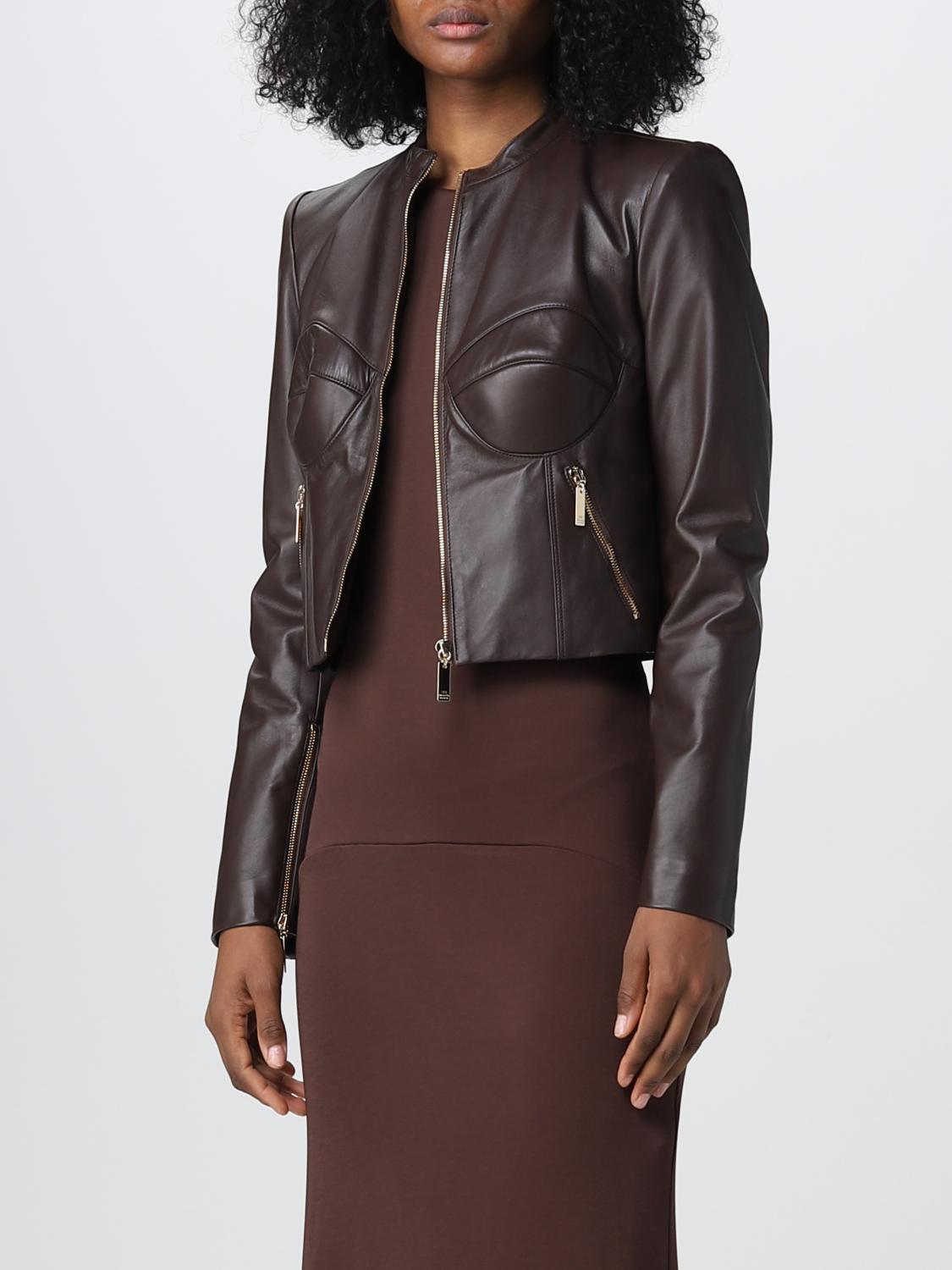 ELISABETTA FRANCHI CHAQUETA: Chaqueta mujer Elisabetta Franchi, Marrón - Img 3