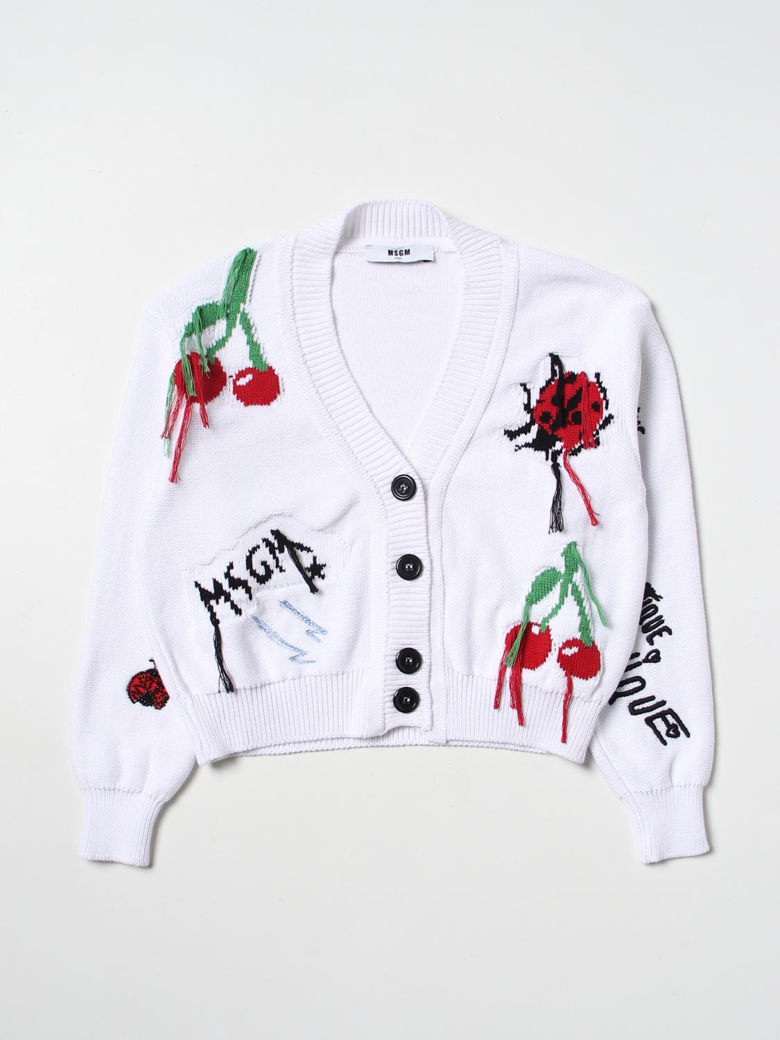 MSGM KIDS JERSEY: Jersey niños MSGM Kids, Blanco - Img 1