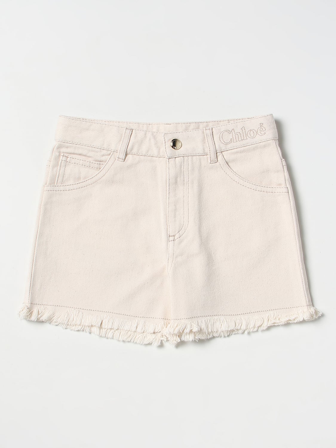 CHLOÉ PANTS: Pants kids ChloÉ, Beige - Img 1