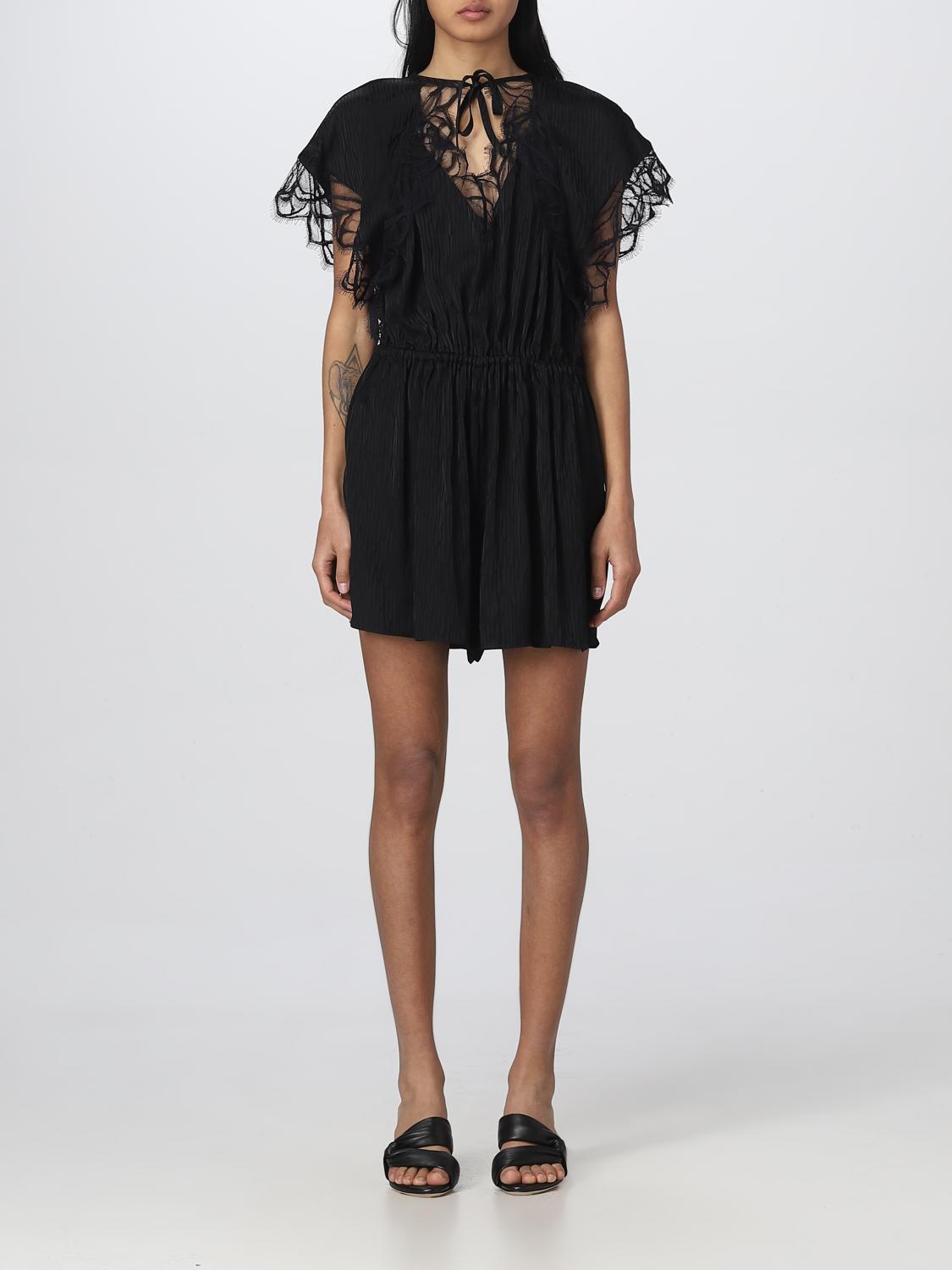 IRO: Dress woman Black Iro dress WP29HAKU online at