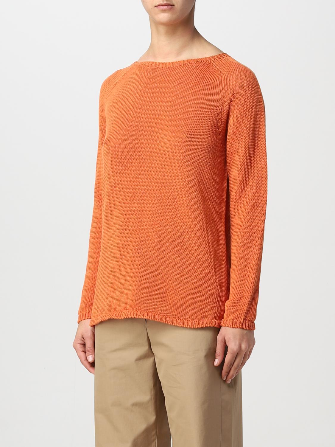 'S MAX MARA MAGLIA: Maglia Max Mara in lino, Arancione - Img 4