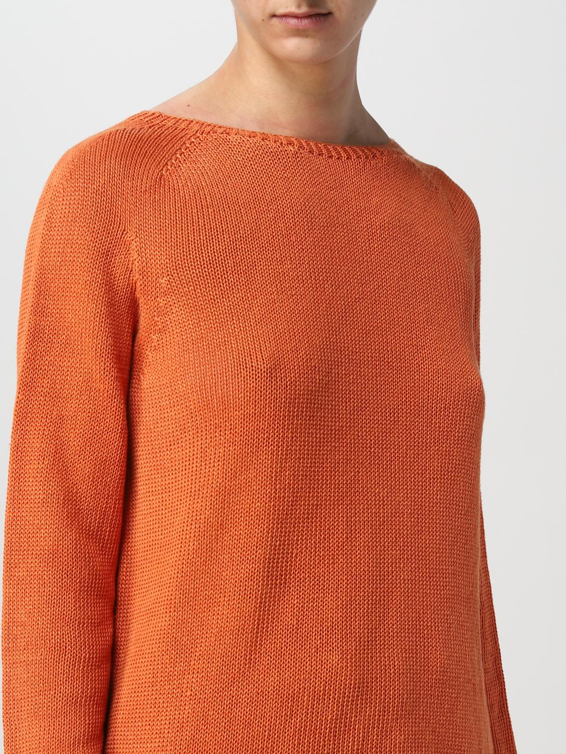 'S MAX MARA MAGLIA: Maglia Max Mara in lino, Arancione - Img 5