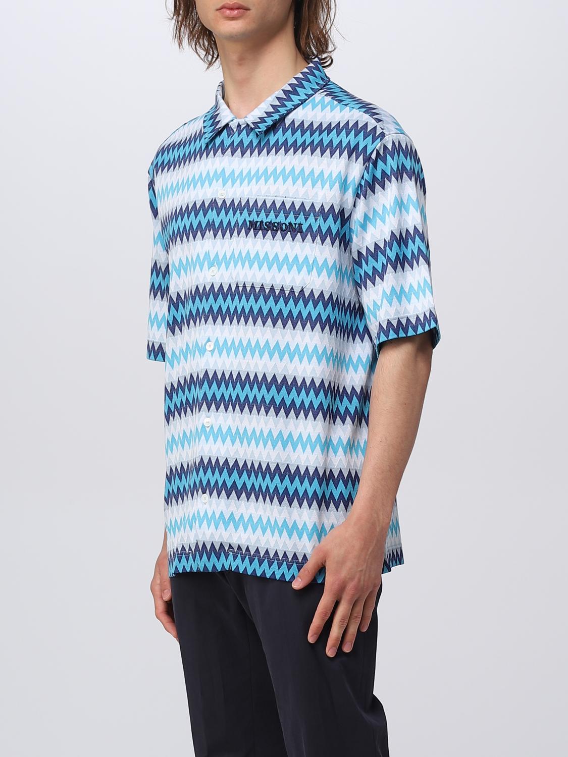 MISSONI HEMD: Hemd herren Missoni, Blau - Img 3