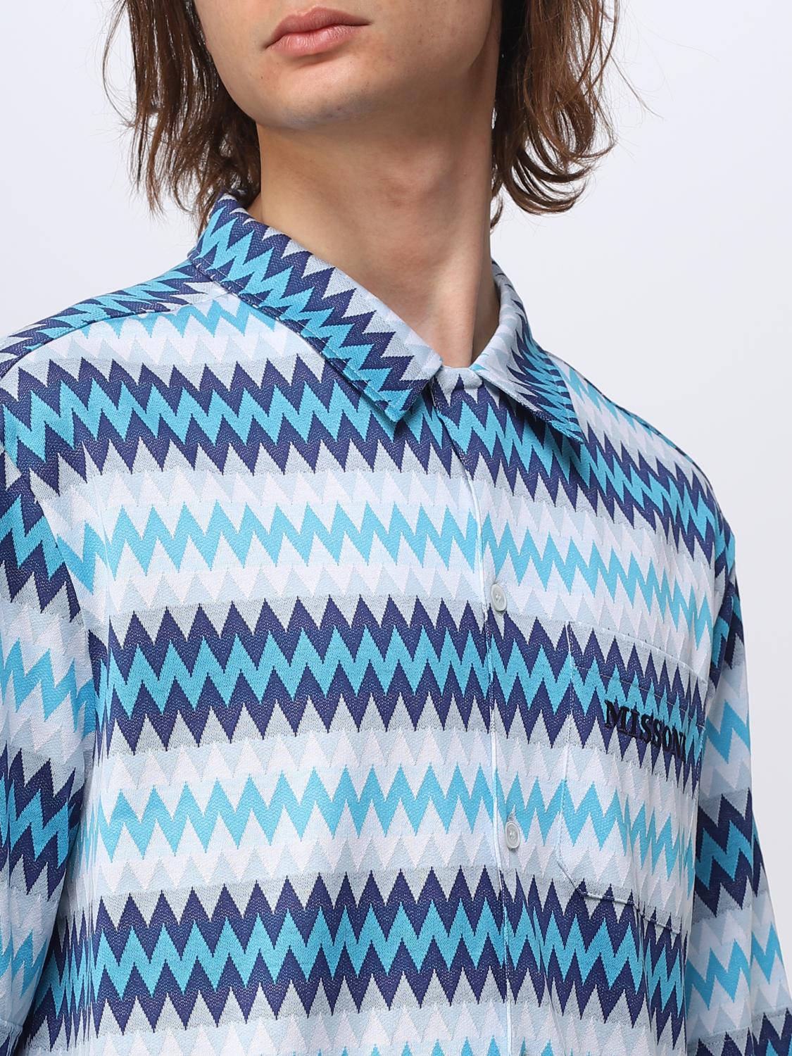 MISSONI HEMD: Hemd herren Missoni, Blau - Img 4