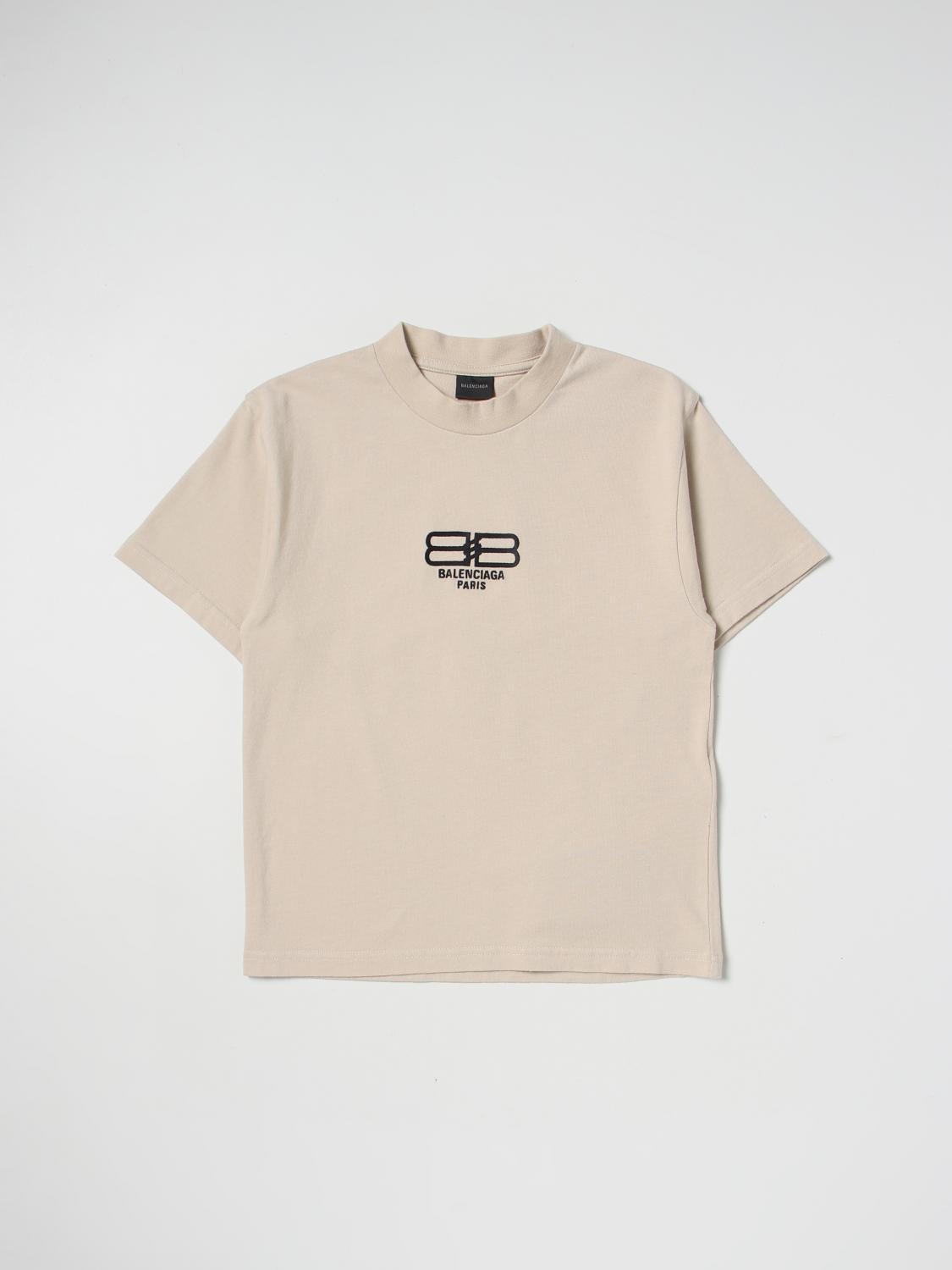 Balenciaga BB cotton t-shirt - Beige | 681864TMVK9 | GIGLIO.COM