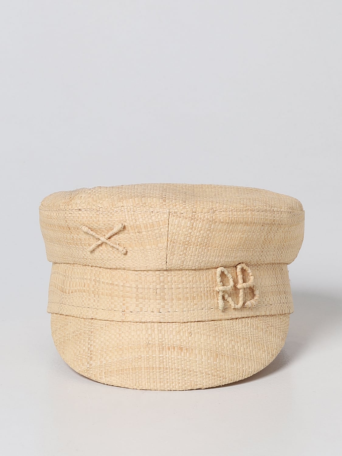 RUSLAN BAGINSKIY SOMBRERO: Sombrero mujer Ruslan Baginskiy, Beige - Img 2