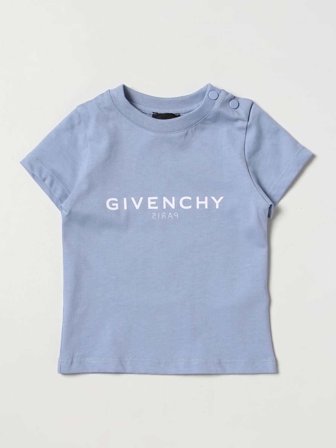 GIVENCHY CAMISETA: Camiseta niños Givenchy, Azul Claro - Img 1