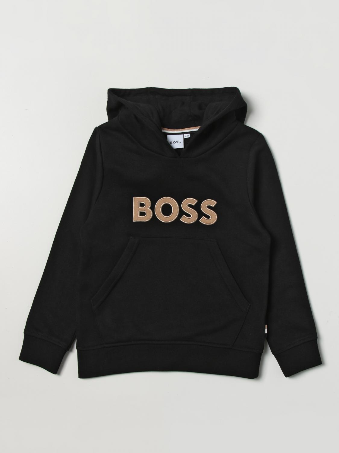 BOSS PULL: Pull enfant Boss Kidswear, Noir - Img 1