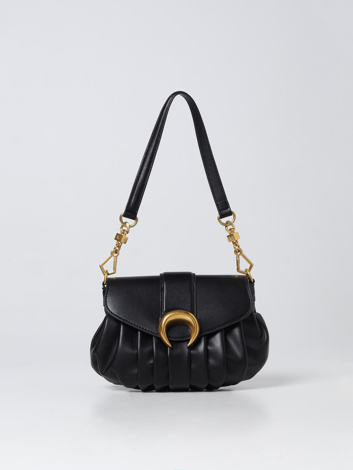 LA CARRIE BORSA A SPALLA: Borsa Accordion La Carrie in pelle sintetica, Nero - Img 1