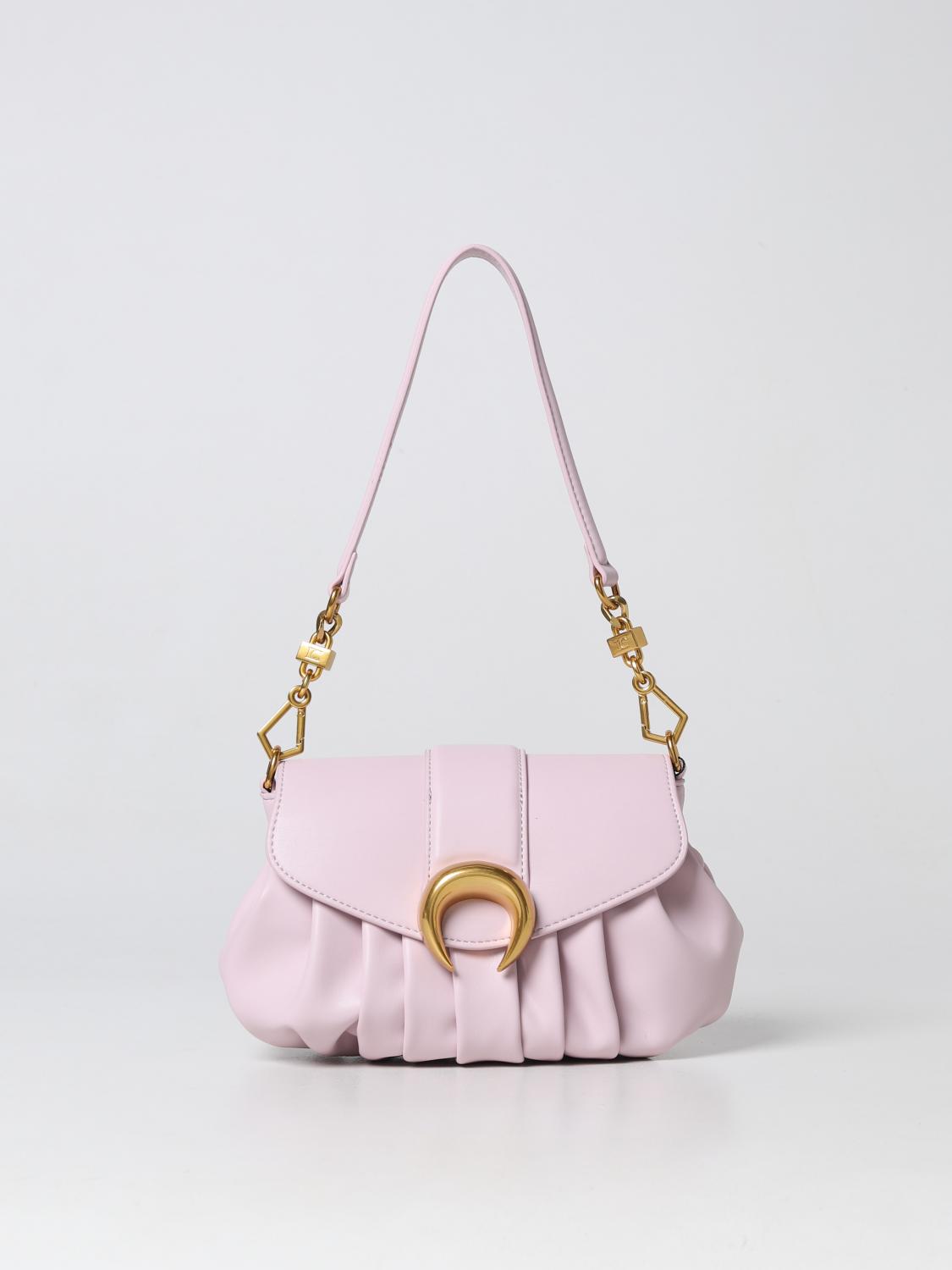 LA CARRIE BORSA A SPALLA: Borsa Accordion La Carrie in pelle sintetica, Rosa - Img 1