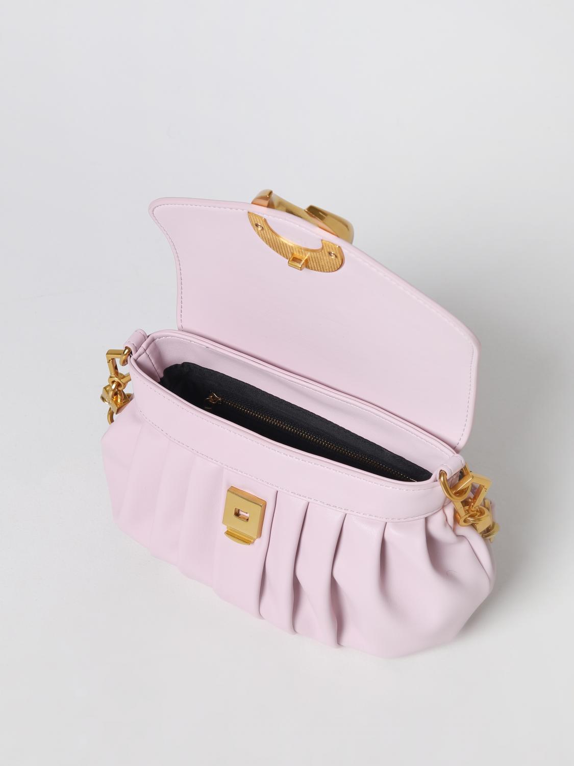 LA CARRIE BORSA A SPALLA: Borsa Accordion La Carrie in pelle sintetica, Rosa - Img 3