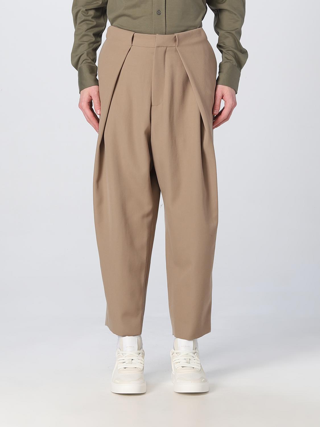 BALMAIN PANTS: Balmain wool trousers, Beige - Img 1