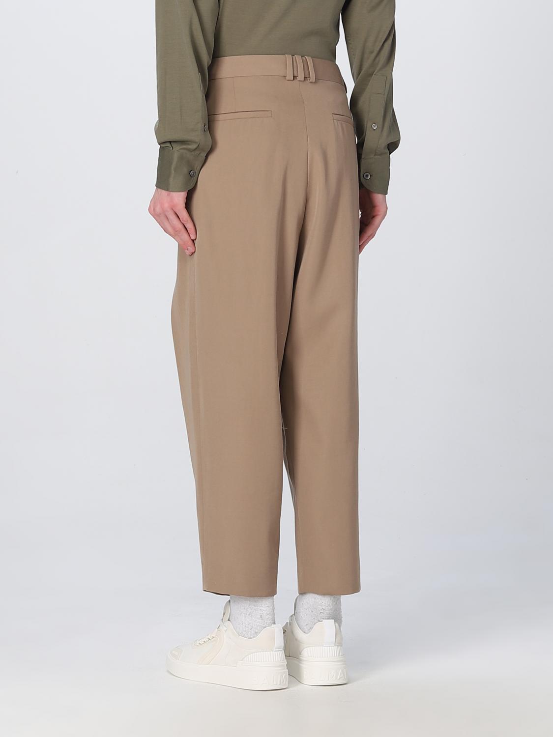 BALMAIN PANTS: Balmain wool trousers, Beige - Img 2