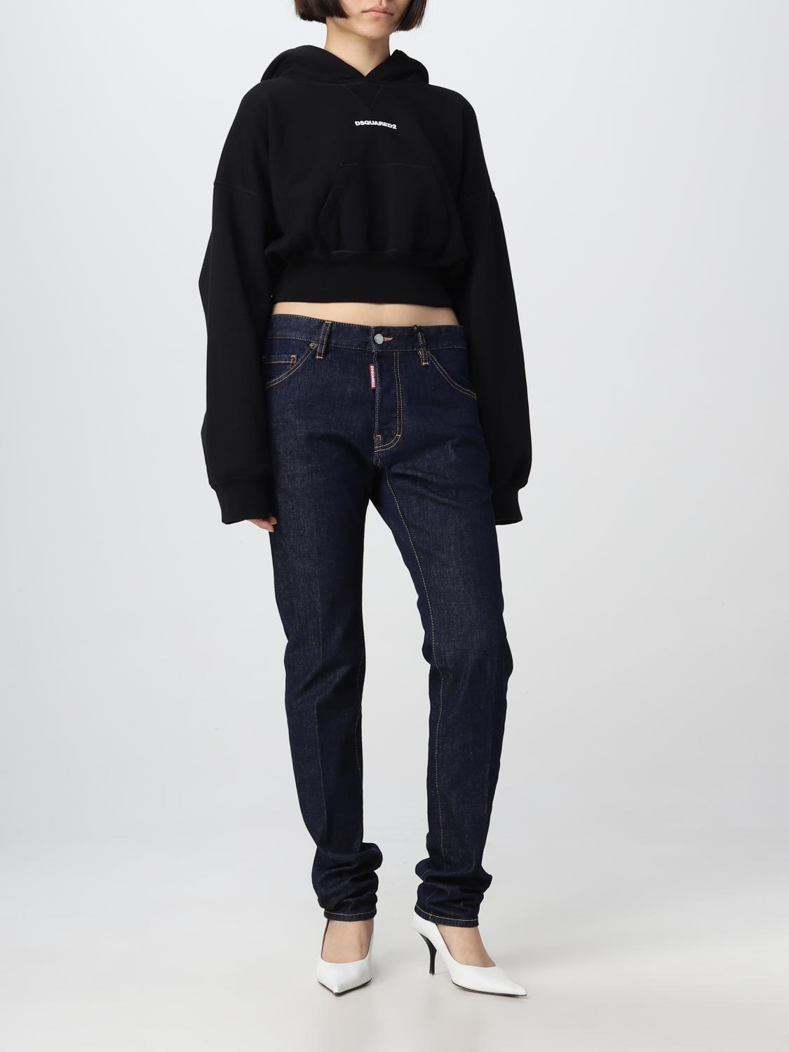 DSQUARED2 스웨트셔츠: 스웨트셔츠 여성 Dsquared2, 블랙 - Img 2