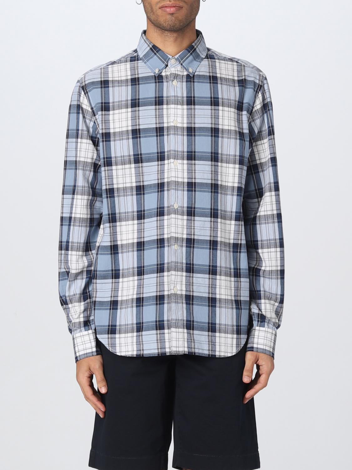 WOOLRICH CAMICIA: Camicia Woolrich in cotone, Blue - Img 1