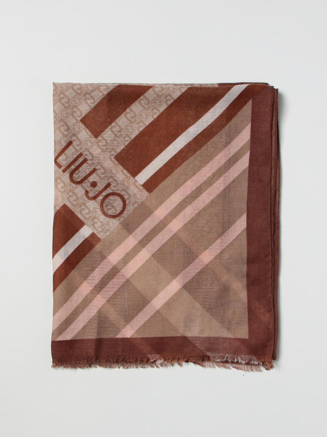 LIU JO SCIARPA: Sciarpa Liu Jo in tessuto con monogram jacquard, Fa01 - Img 1
