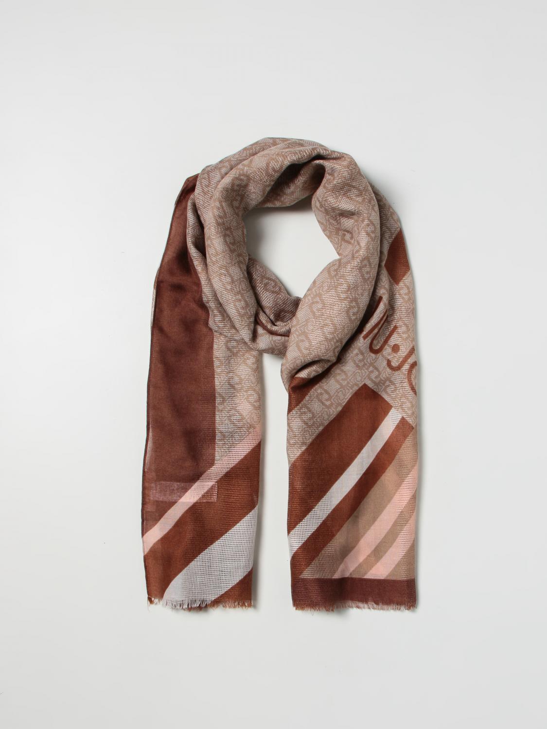 LIU JO SCIARPA: Sciarpa Liu Jo in tessuto con monogram jacquard, Fa01 - Img 2