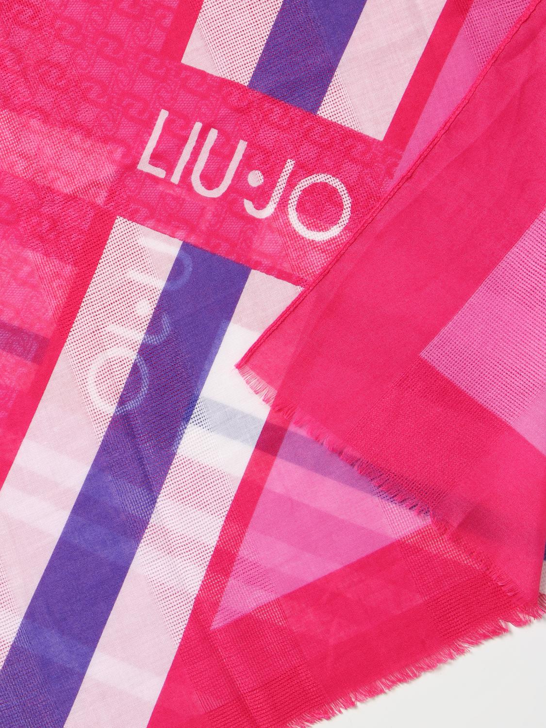 LIU JO SCIARPA: Sciarpa Liu Jo in tessuto con monogram jacquard, Fa02 - Img 3