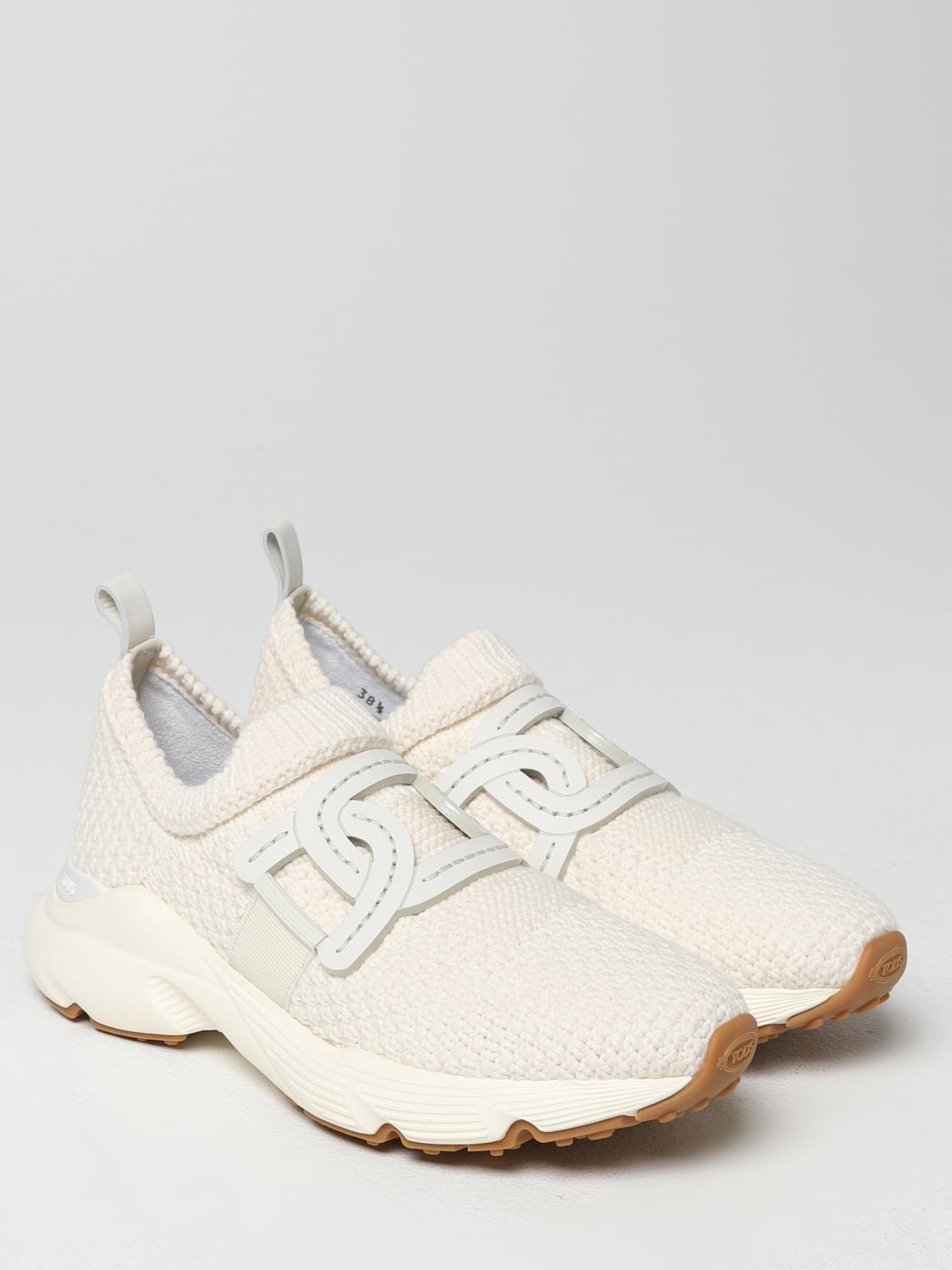 TOD'S SNEAKERS: Sneakers Tod's in crochet di cotone, Crema - Img 2