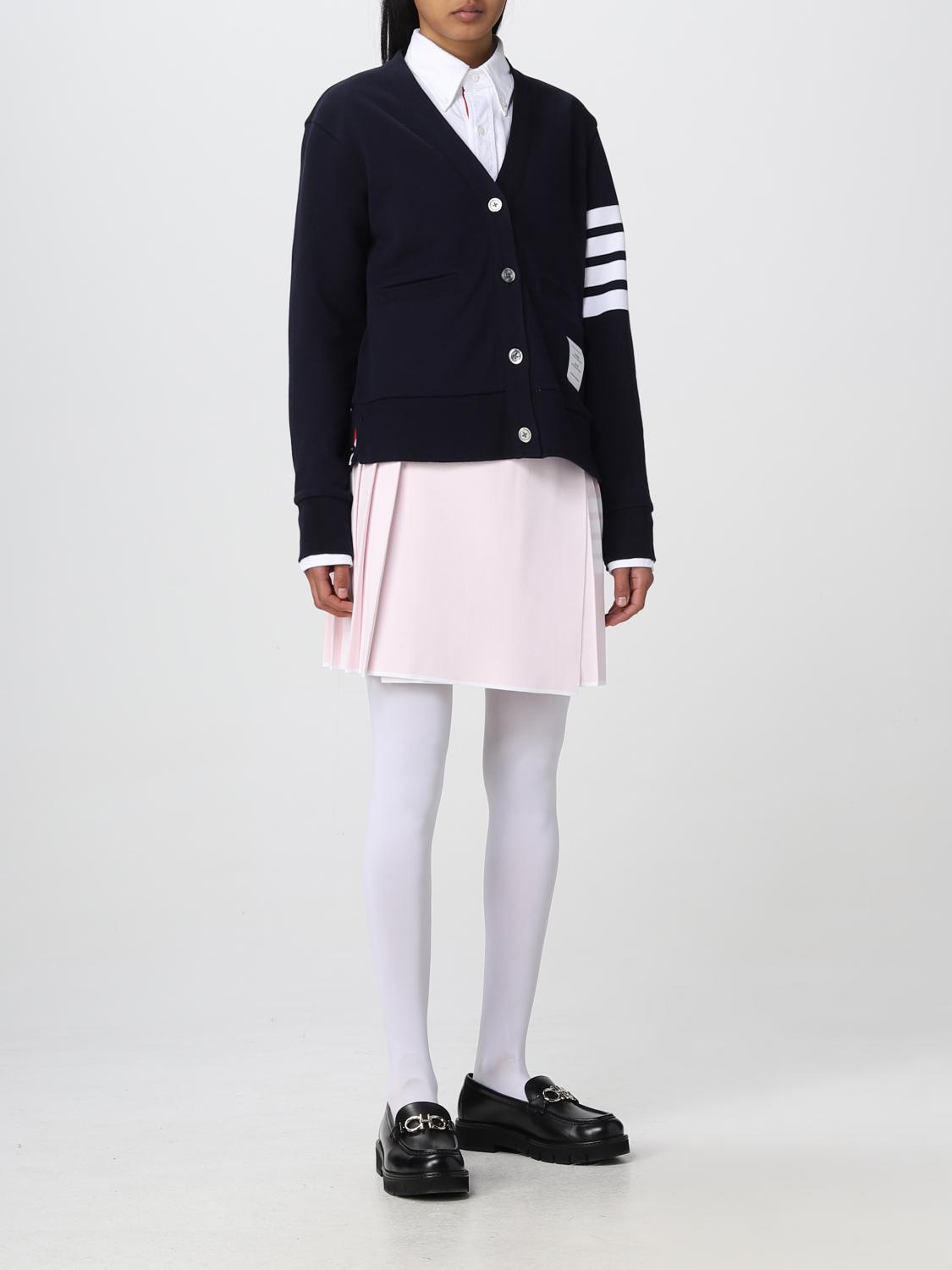 THOM BROWNE MAGLIA: Cardigan Thom Browne in cotone, Blue - Img 2