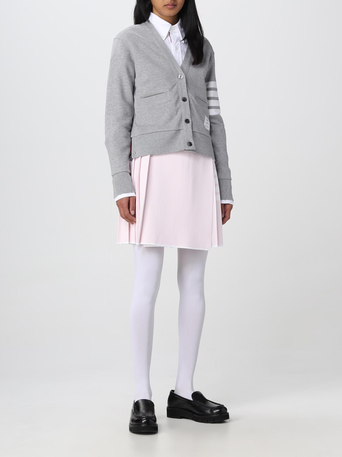 THOM BROWNE PULLOVER: Thom Browne Baumwoll-Cardigan, Grau - Img 2