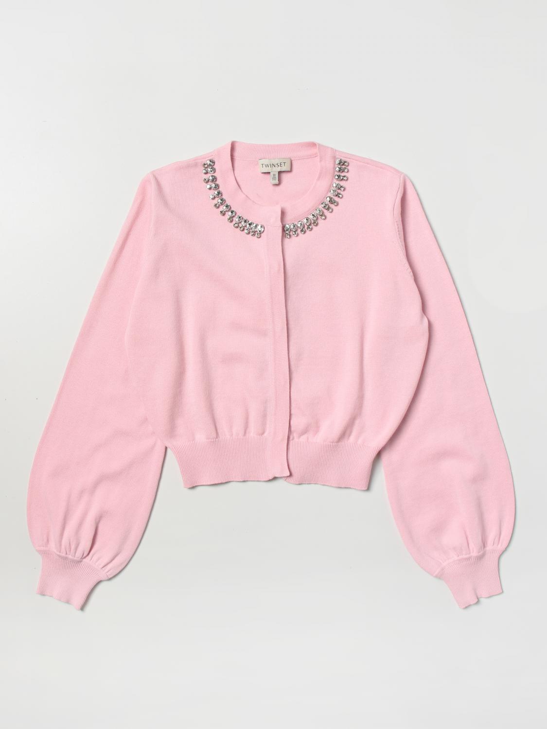 TWINSET JERSEY: Chaqueta niños Twinset, Rosa - Img 1