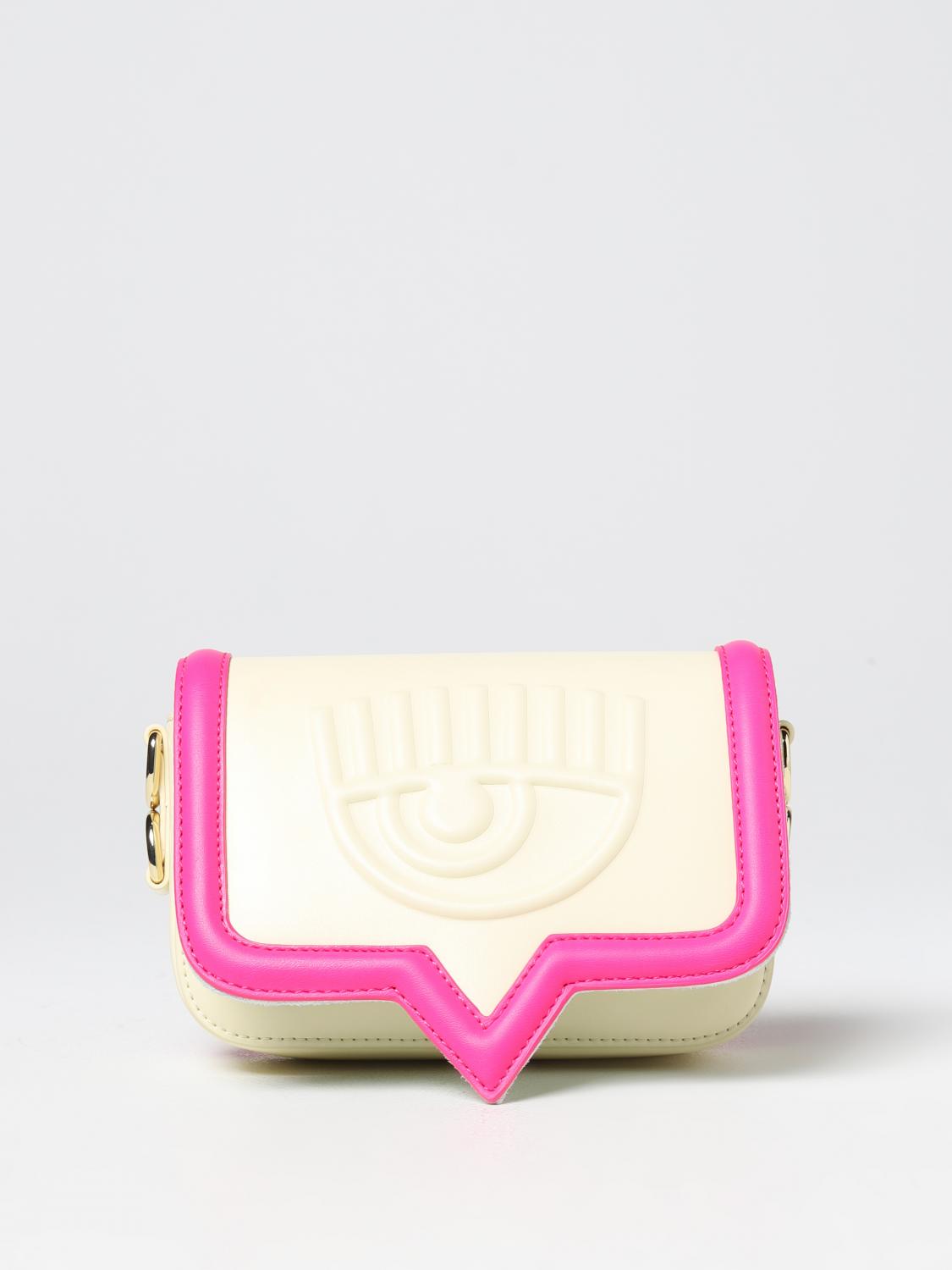 CHIARA FERRAGNI BORSA MINI: Borsa Eyelike Chiara Ferragni in pelle sintetica, Giallo - Img 1