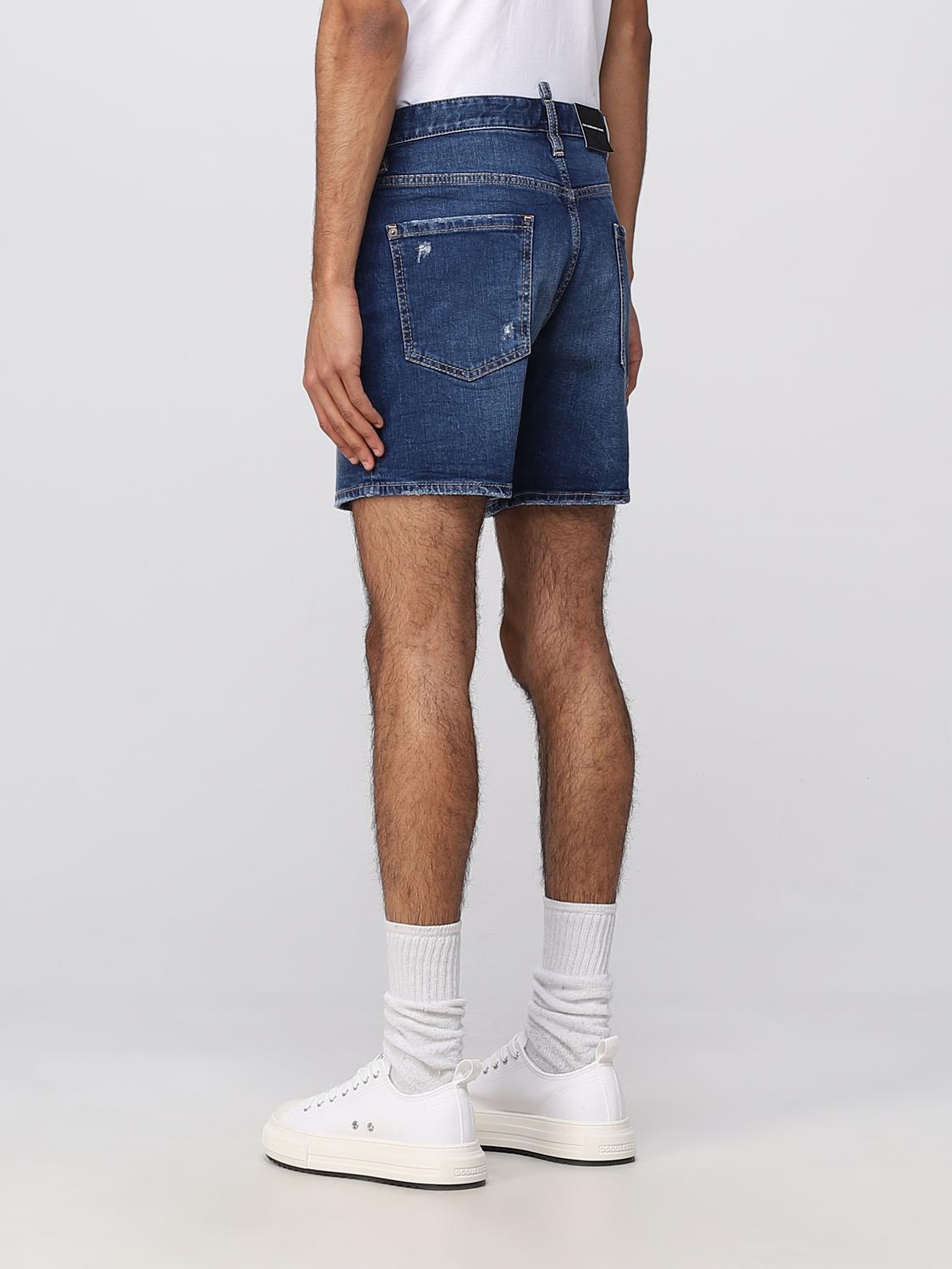 DSQUARED2 短裤: 短裤 男士 Dsquared2, 蓝色 - Img 3