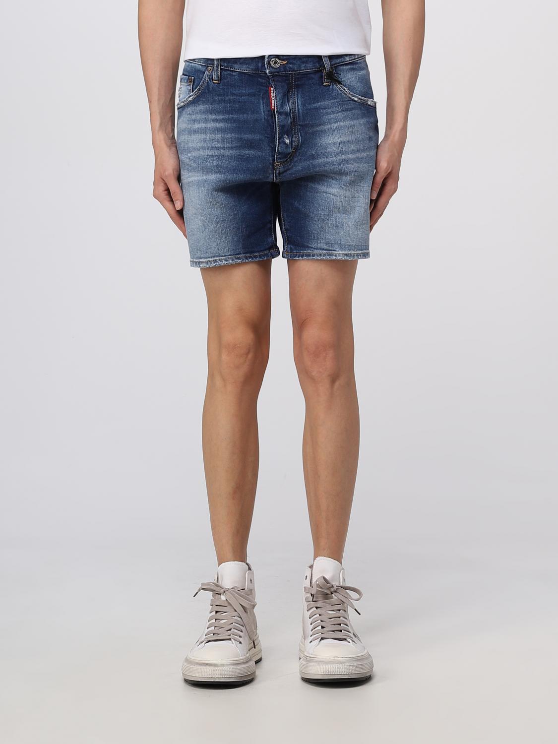 DSQUARED2 SHORTS: Dsquared2 shorts in denim, Navy - Img 1