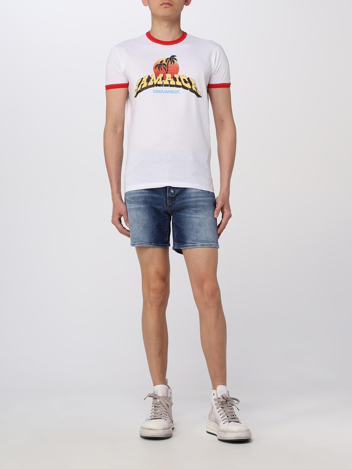 DSQUARED2 SHORTS: Dsquared2 shorts in denim, Navy - Img 2