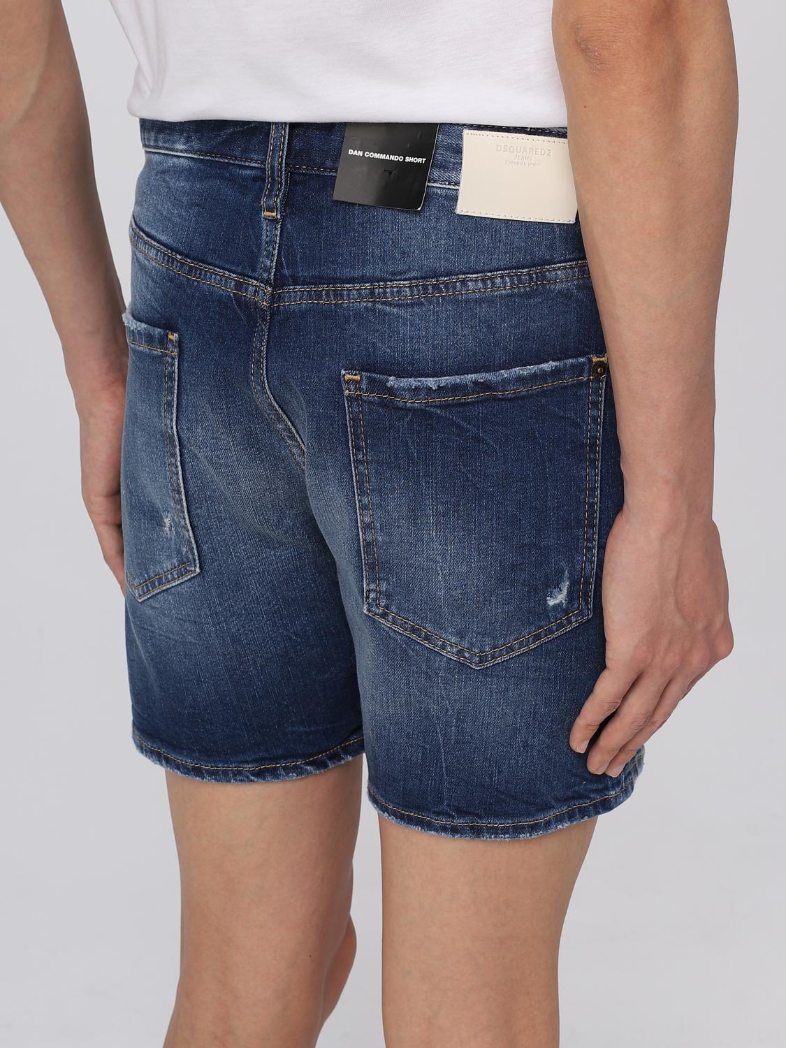 DSQUARED2 SHORTS: Dsquared2 shorts in denim, Navy - Img 4