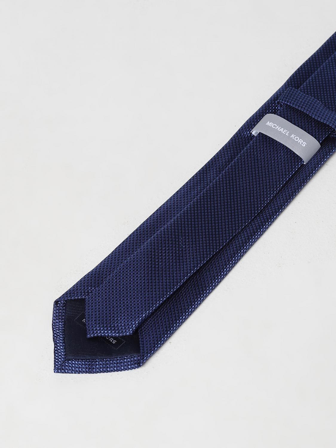 MICHAEL KORS CRAVATTA: Cravatta Michael Kors in seta jacquard, Blue Navy - Img 2