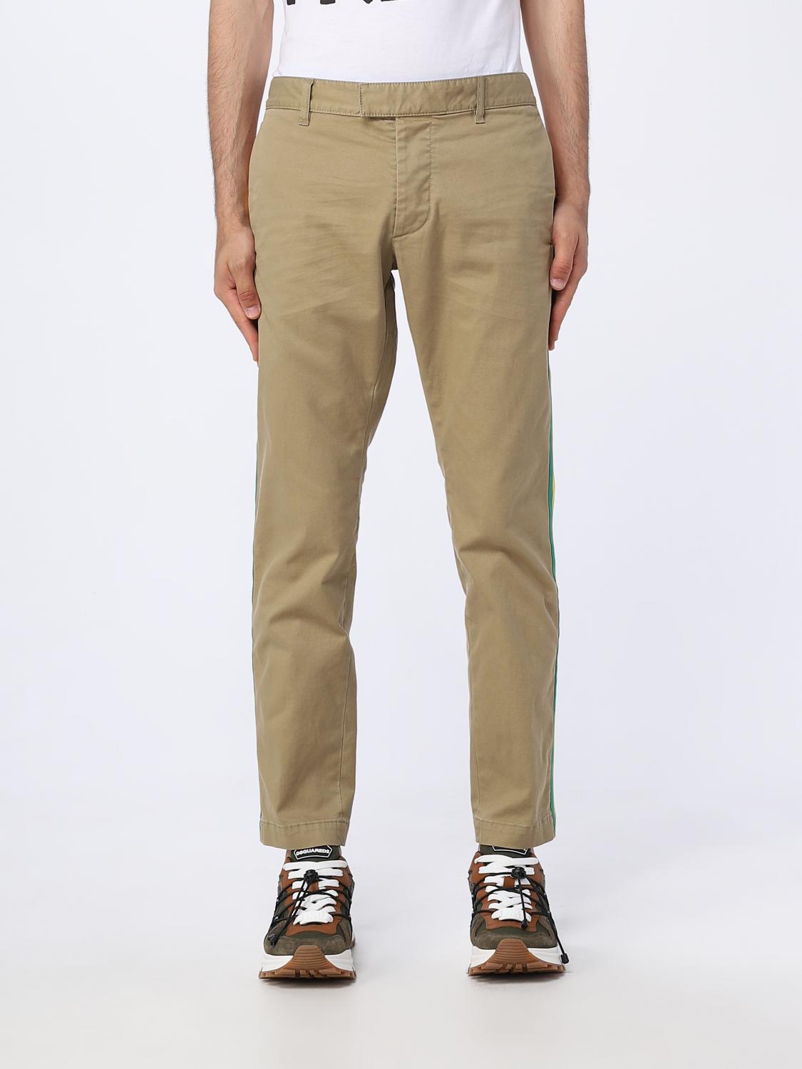 DSQUARED2 PANTS: Dsquared2 cotton pants, Dove Grey - Img 1
