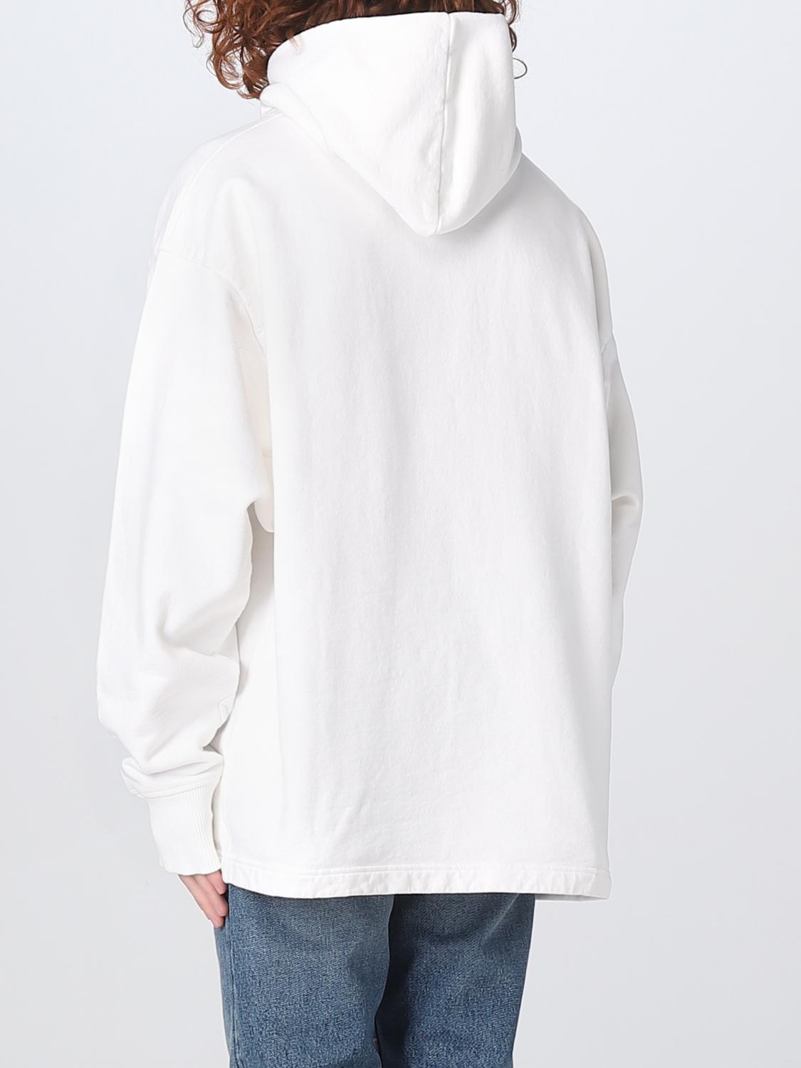 Acne Studios cotton hoodie - White | BI0139 | GIGLIO.COM