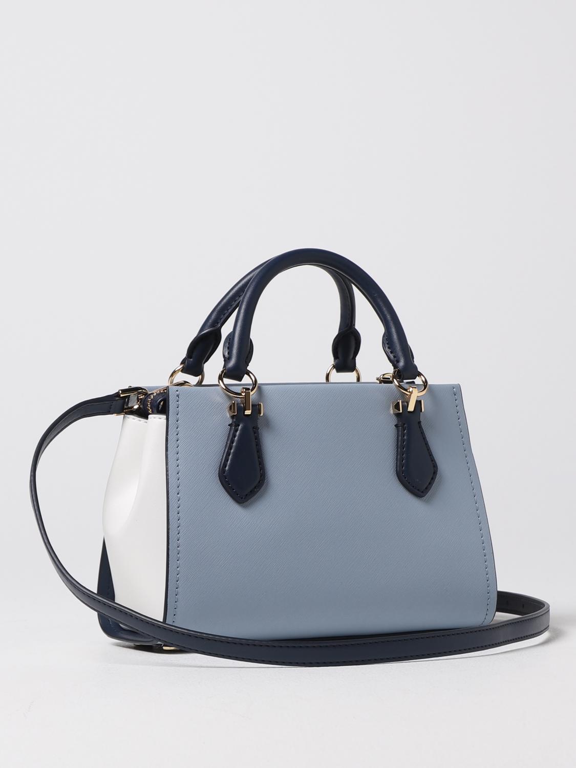 MICHAEL KORS CROSSBODY BAG: Michael Kors Marilyn bag in saffiano leather, Sky Blue - Img 2