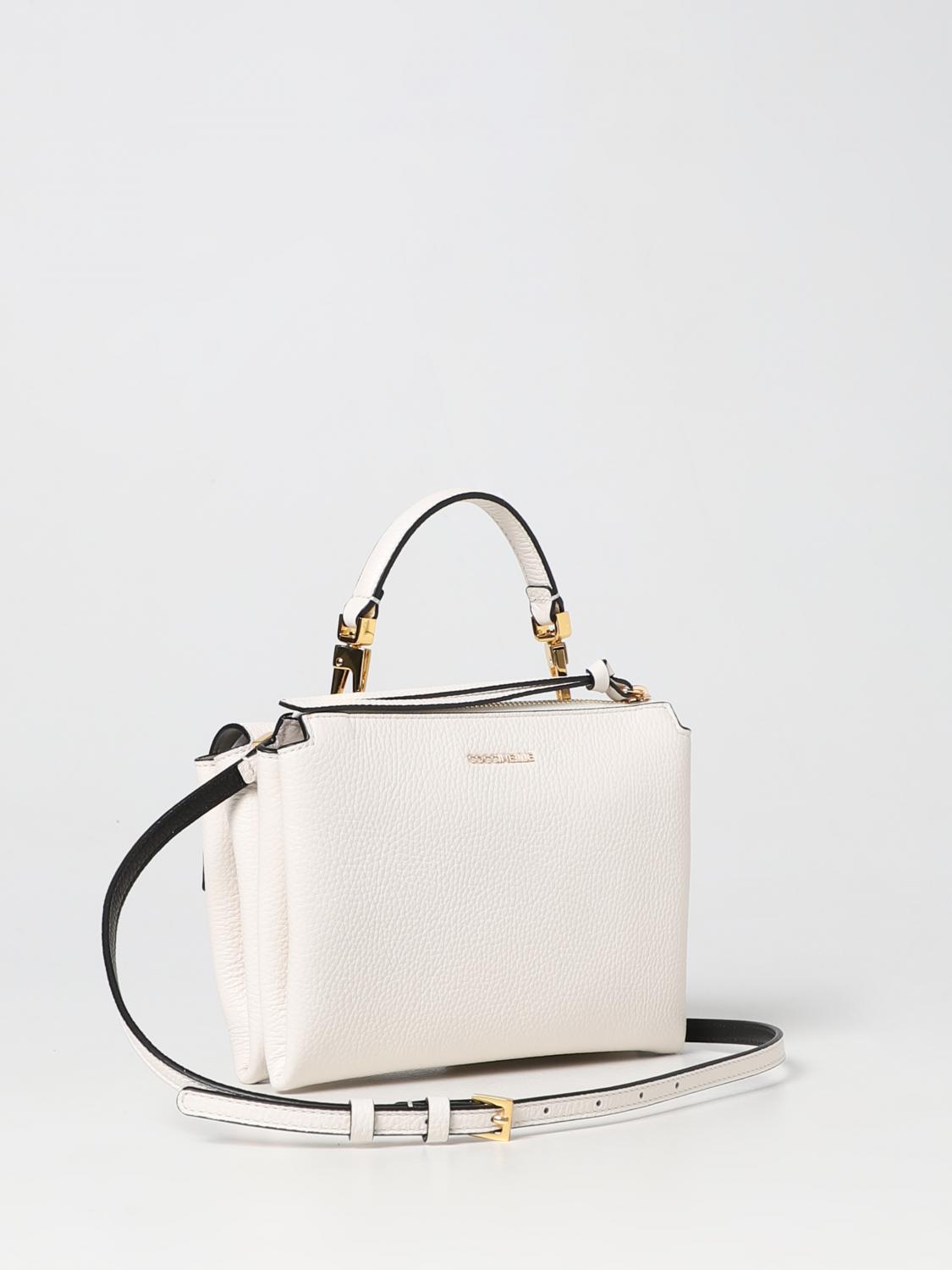 COCCINELLE BORSA MINI: Borsa Arlettis Coccinelle in pelle a grana, Latte - Img 2
