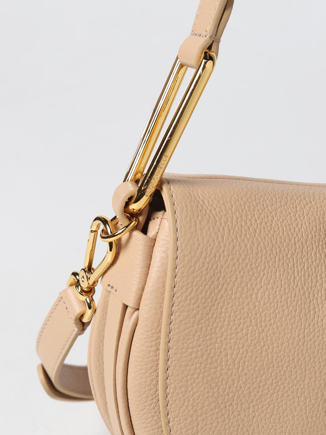 COCCINELLE SCHULTERTASCHE: Schultertasche damen Coccinelle, Camel - Img 3