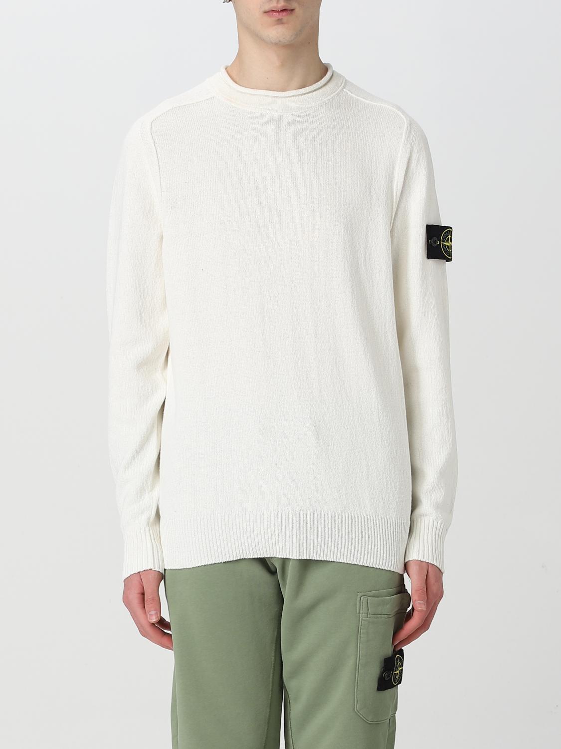 STONE ISLAND SWEATER: Sweater men Stone Island, White - Img 1