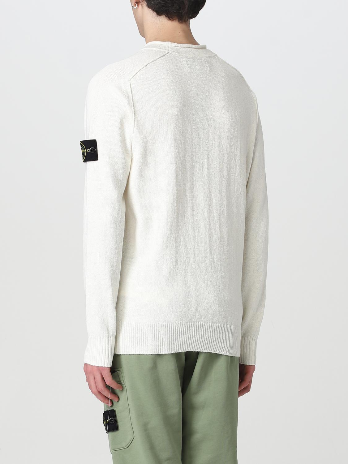 STONE ISLAND SWEATER: Sweater men Stone Island, White - Img 3